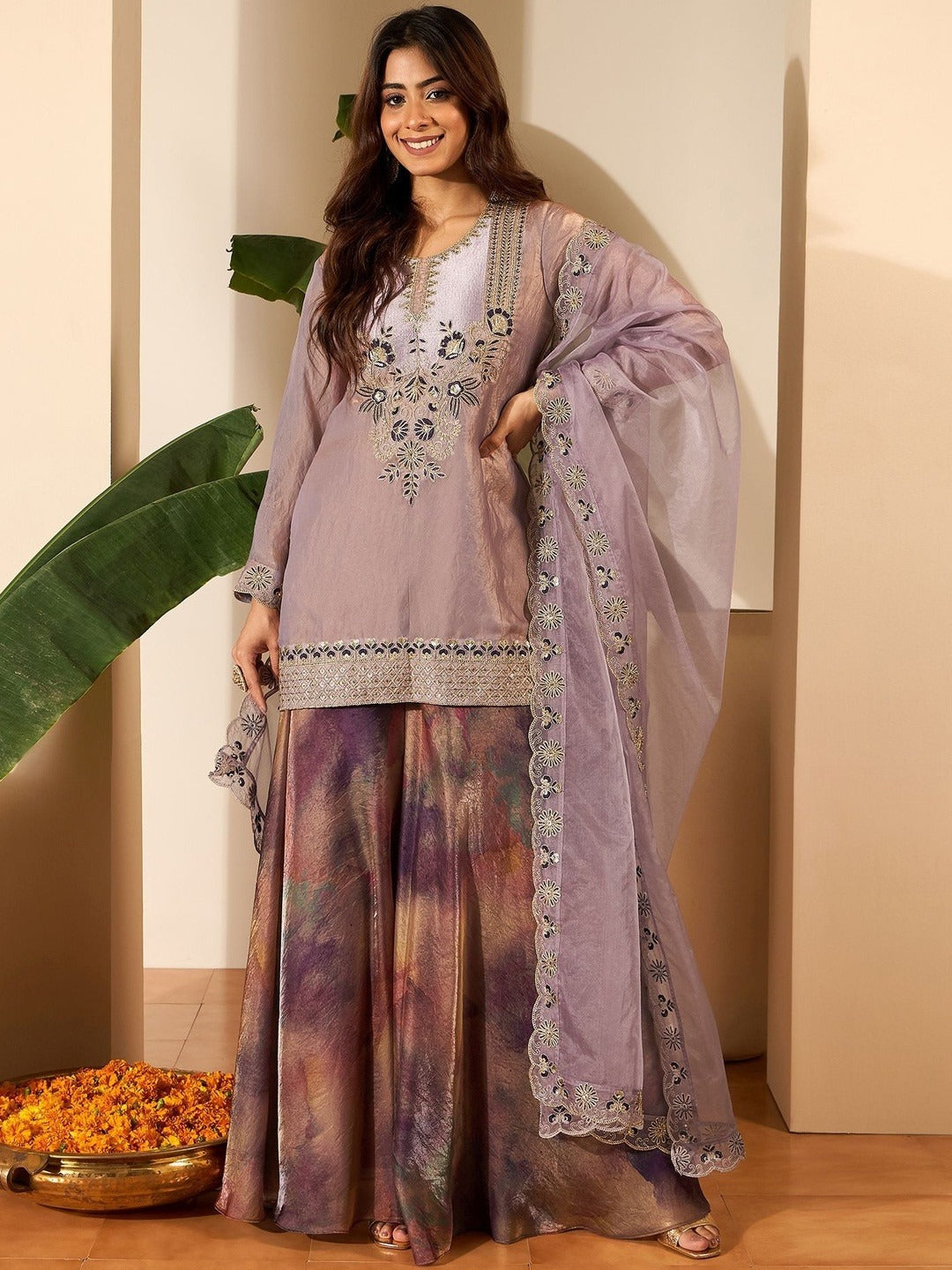Zivara Embroidered Festive Set