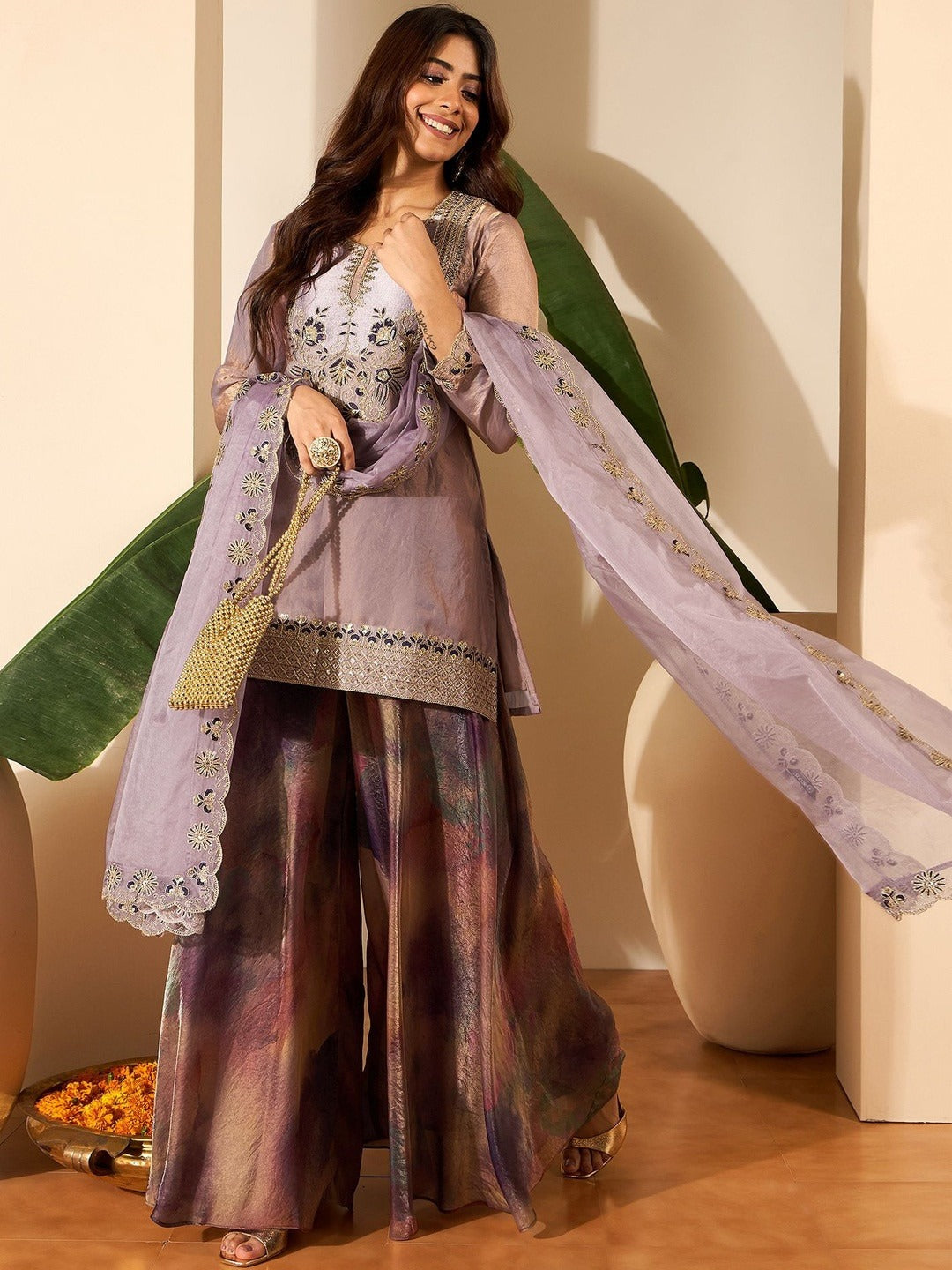 Zivara Embroidered Festive Set