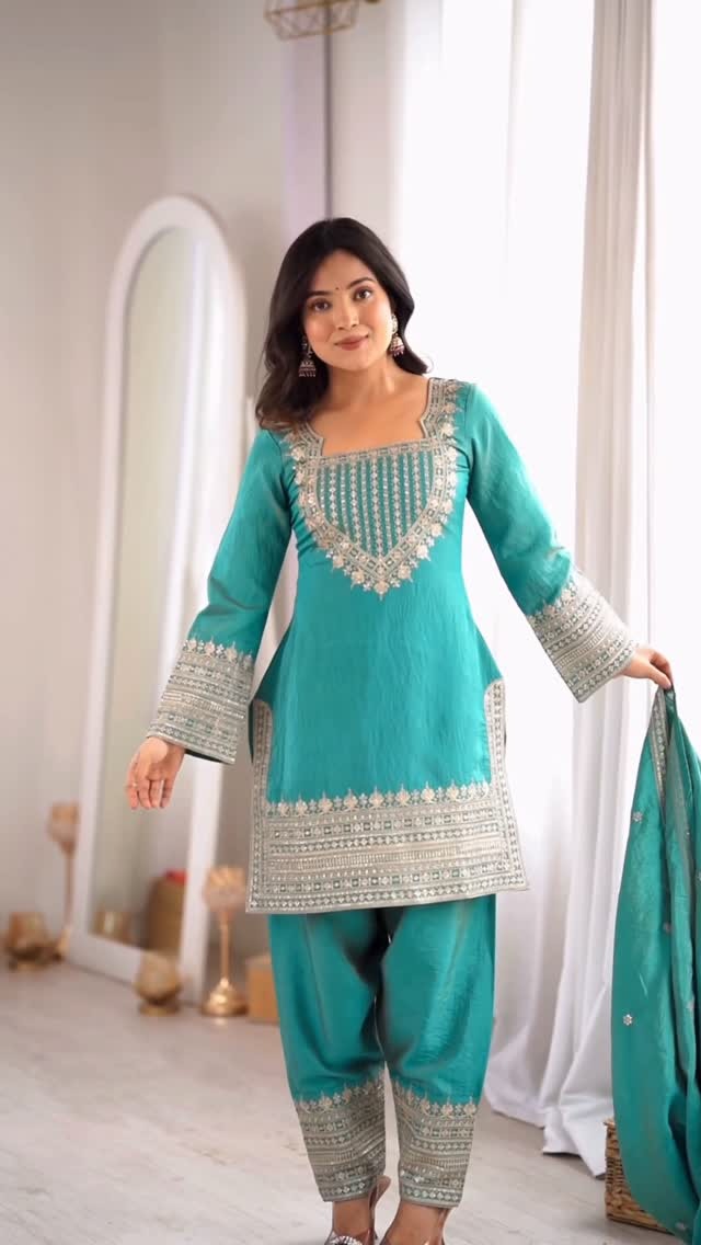 Royal Zari Embroidered Suit Set