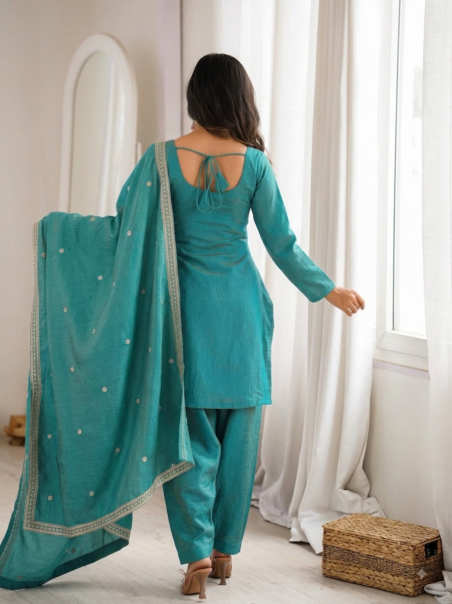 Royal Zari Embroidered Suit Set