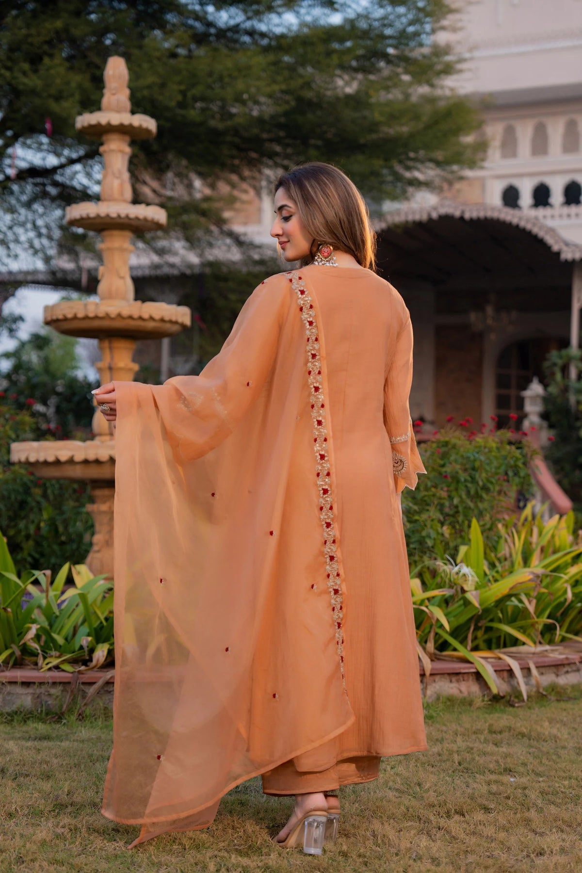 Crunchy Embroidered Suit Set