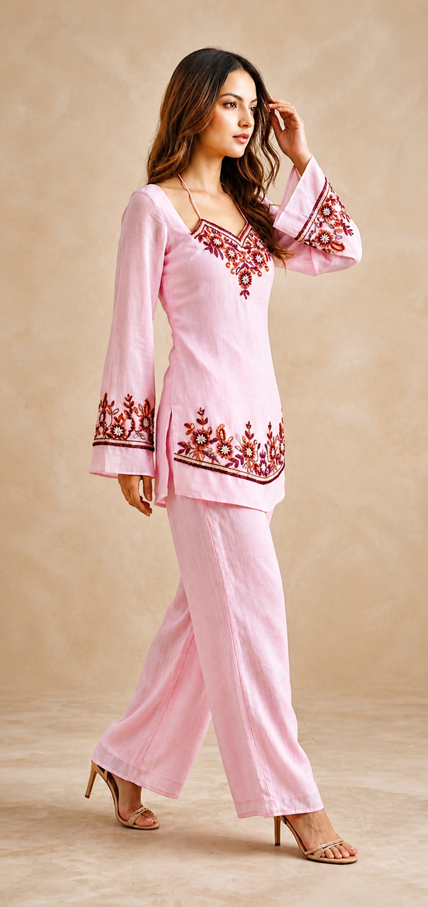Embroidered Georgette Co-Ord Set