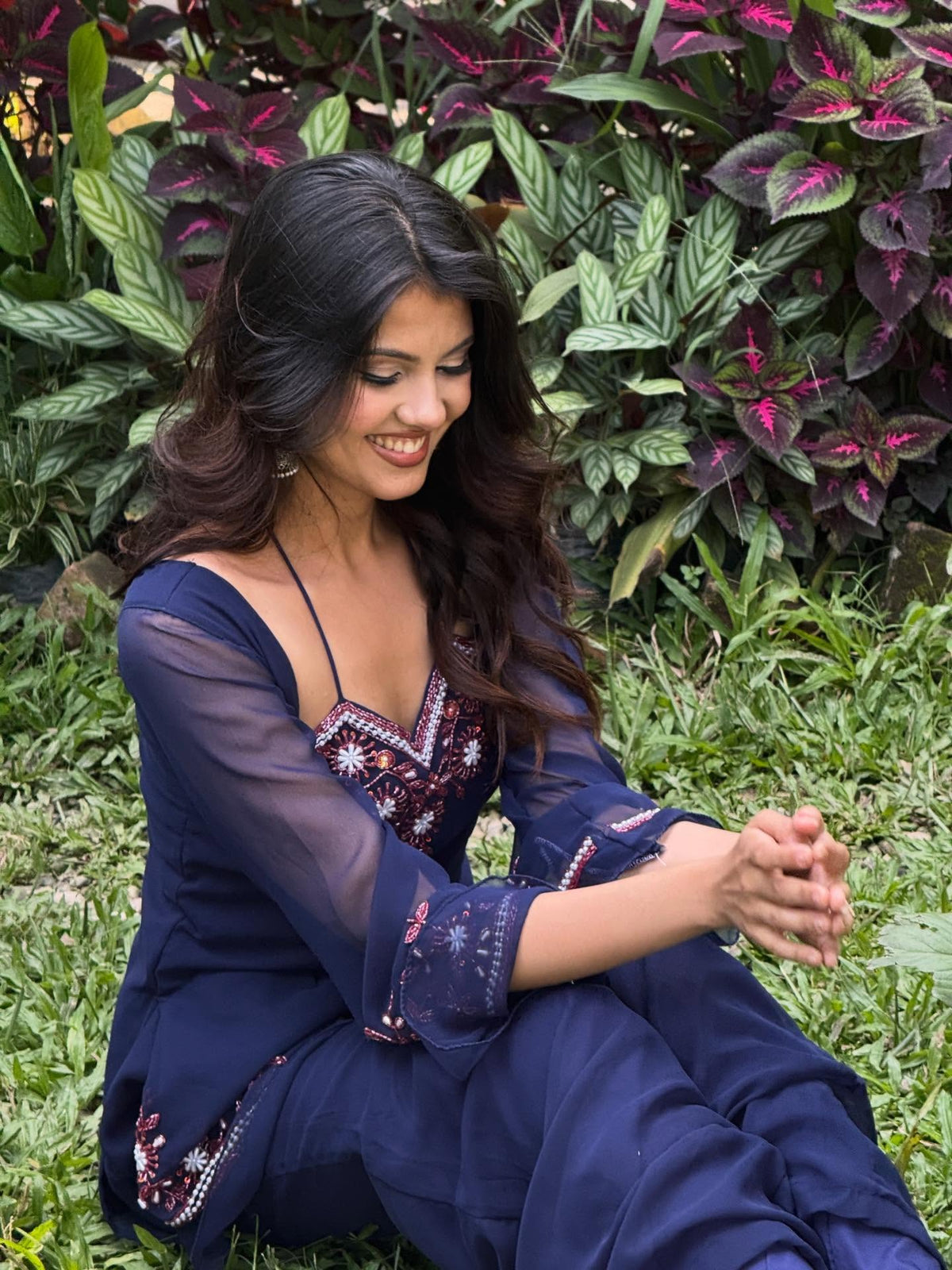 Embroidered Georgette Co-Ord Set