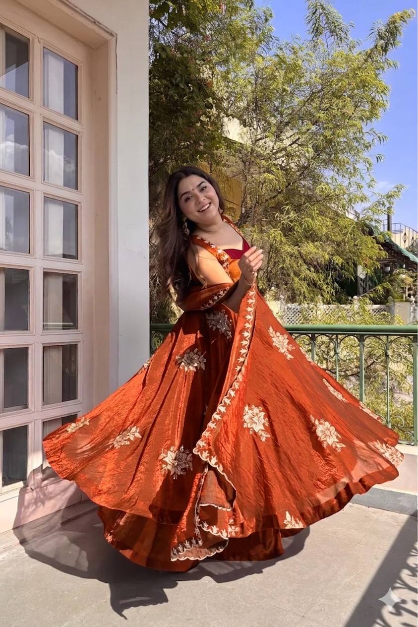 Fendi Satin Sequin Anarkali Set
