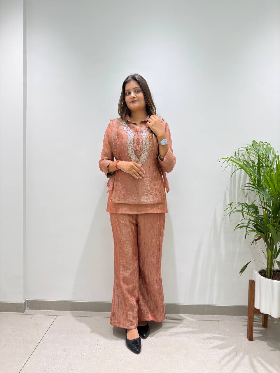 Salsa Silk Embroidered 3-Piece Set