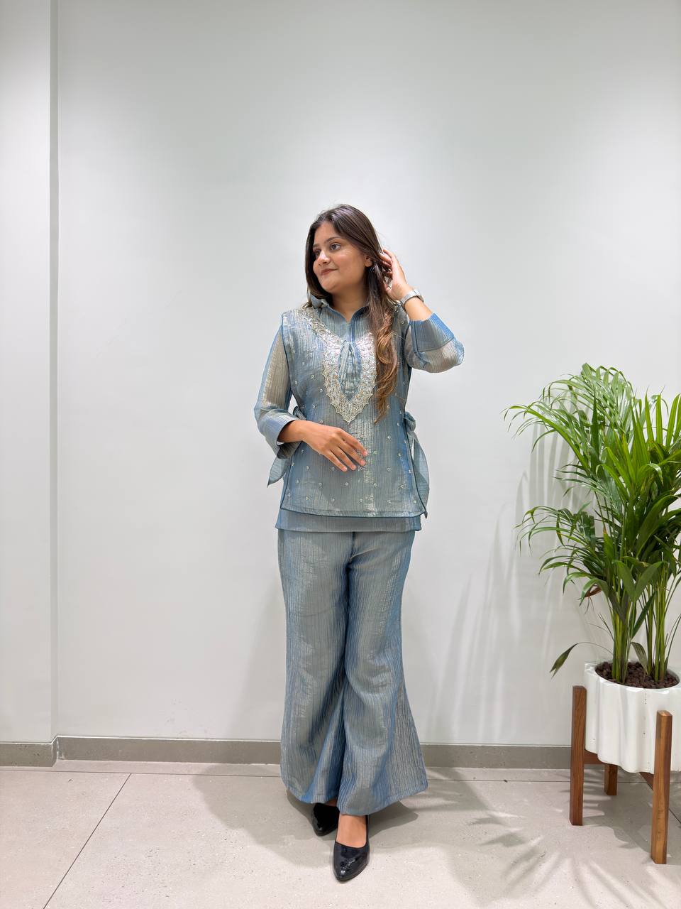 Salsa Silk Embroidered 3-Piece Set