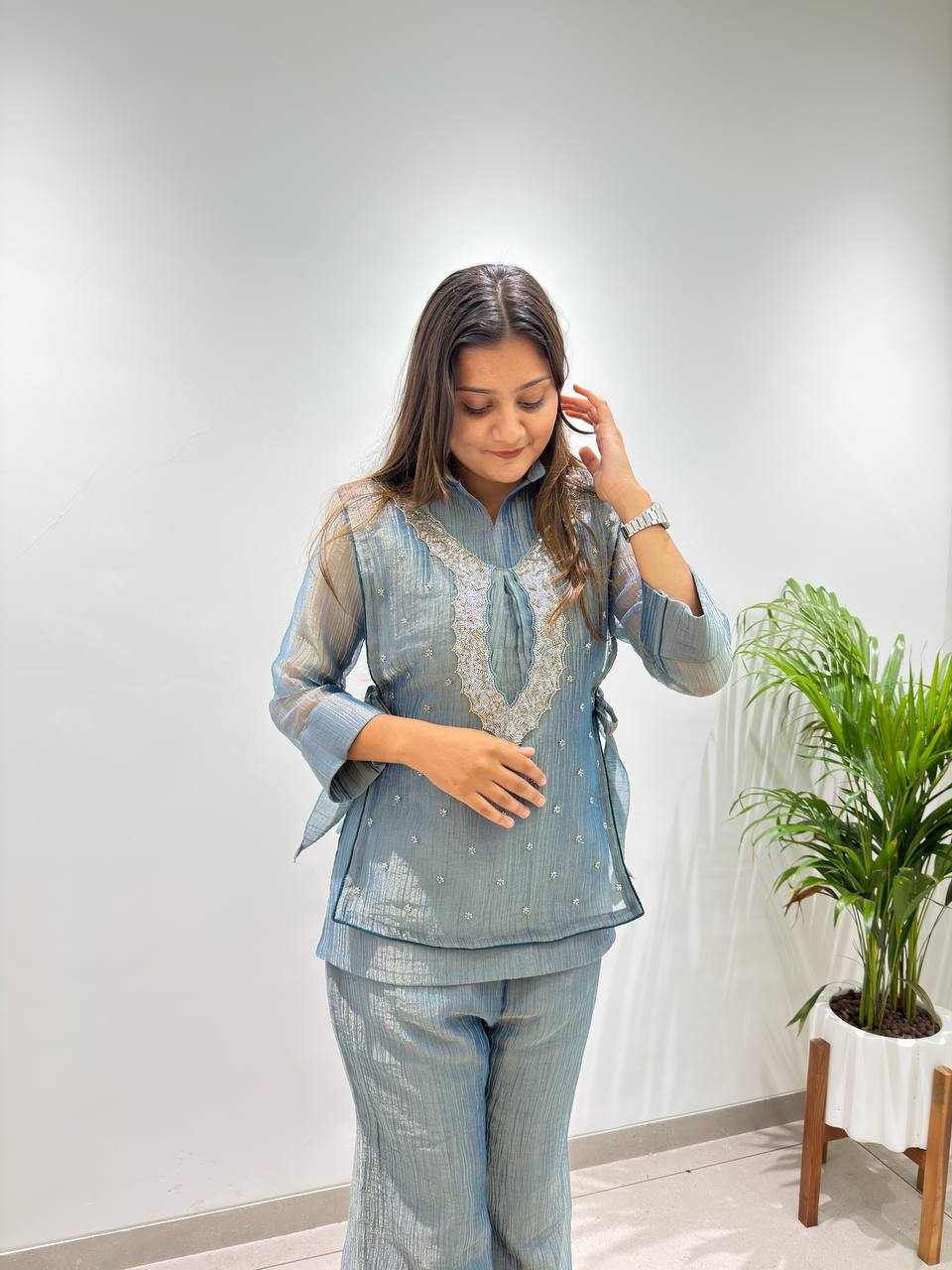 Salsa Silk Embroidered 3-Piece Set
