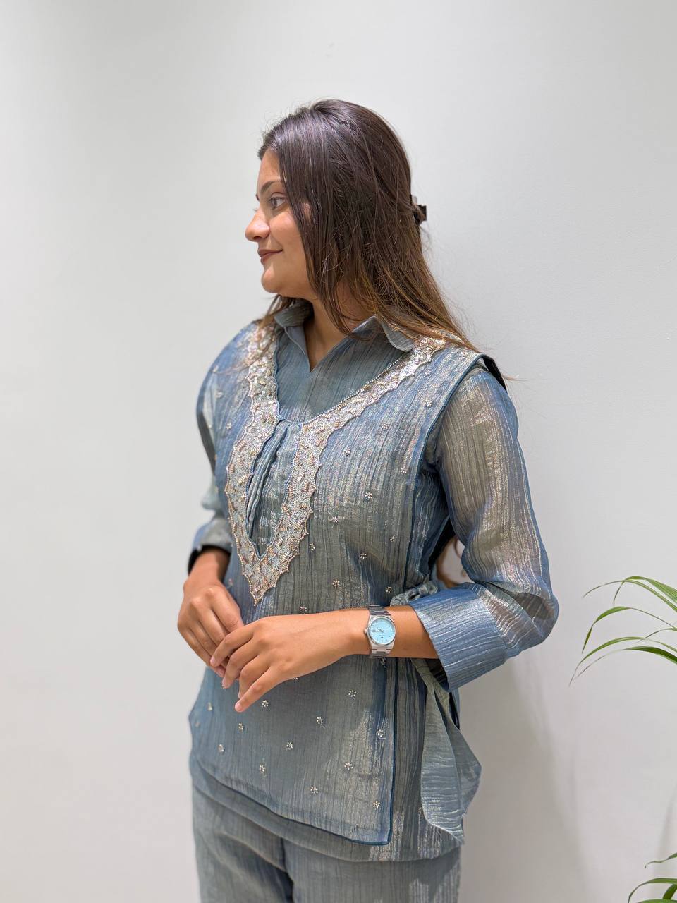 Salsa Silk Embroidered 3-Piece Set