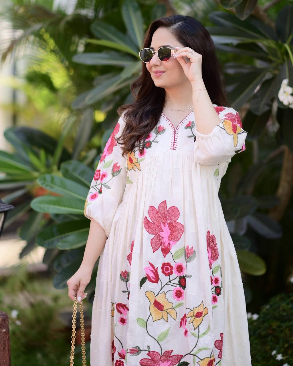 Embroidered Maxi Gown