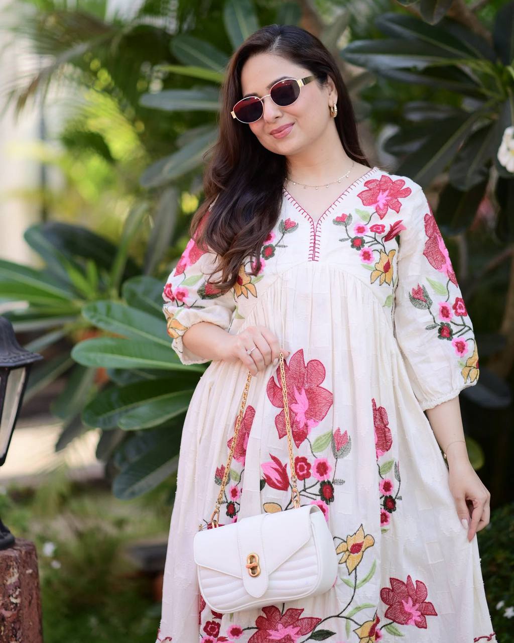 Embroidered Maxi Gown