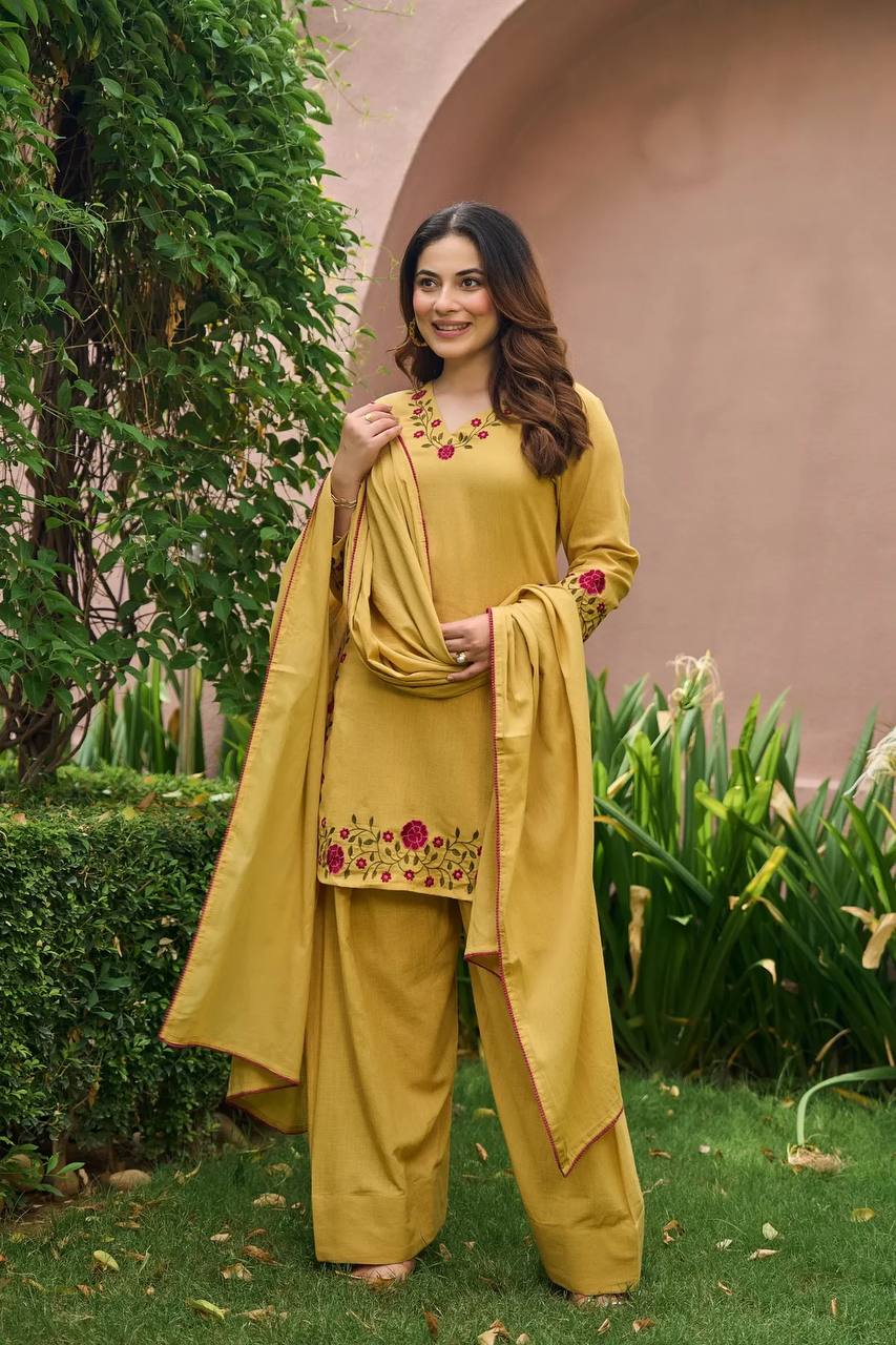 Pistachio Mal Chanderi Farshi Set