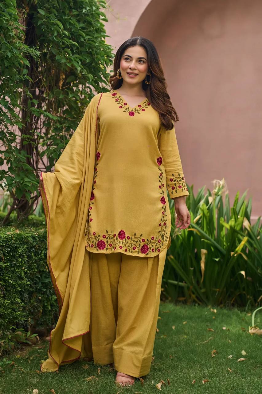 Pistachio Mal Chanderi Farshi Set
