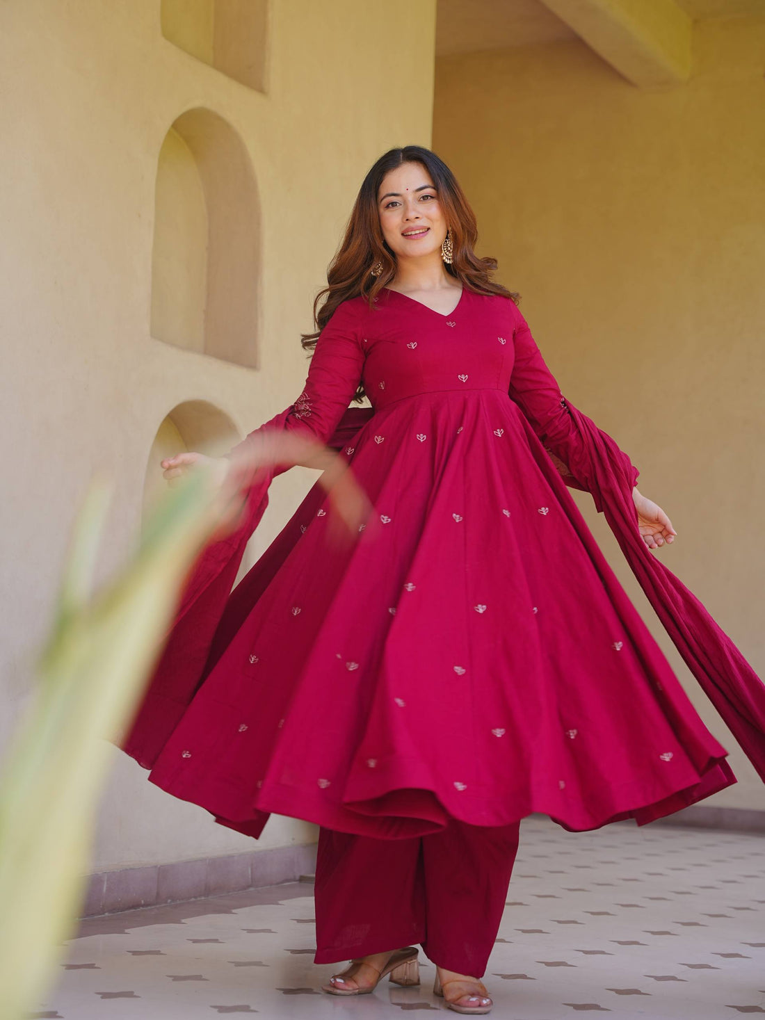 Roman Silk Designer Anarkali Se
