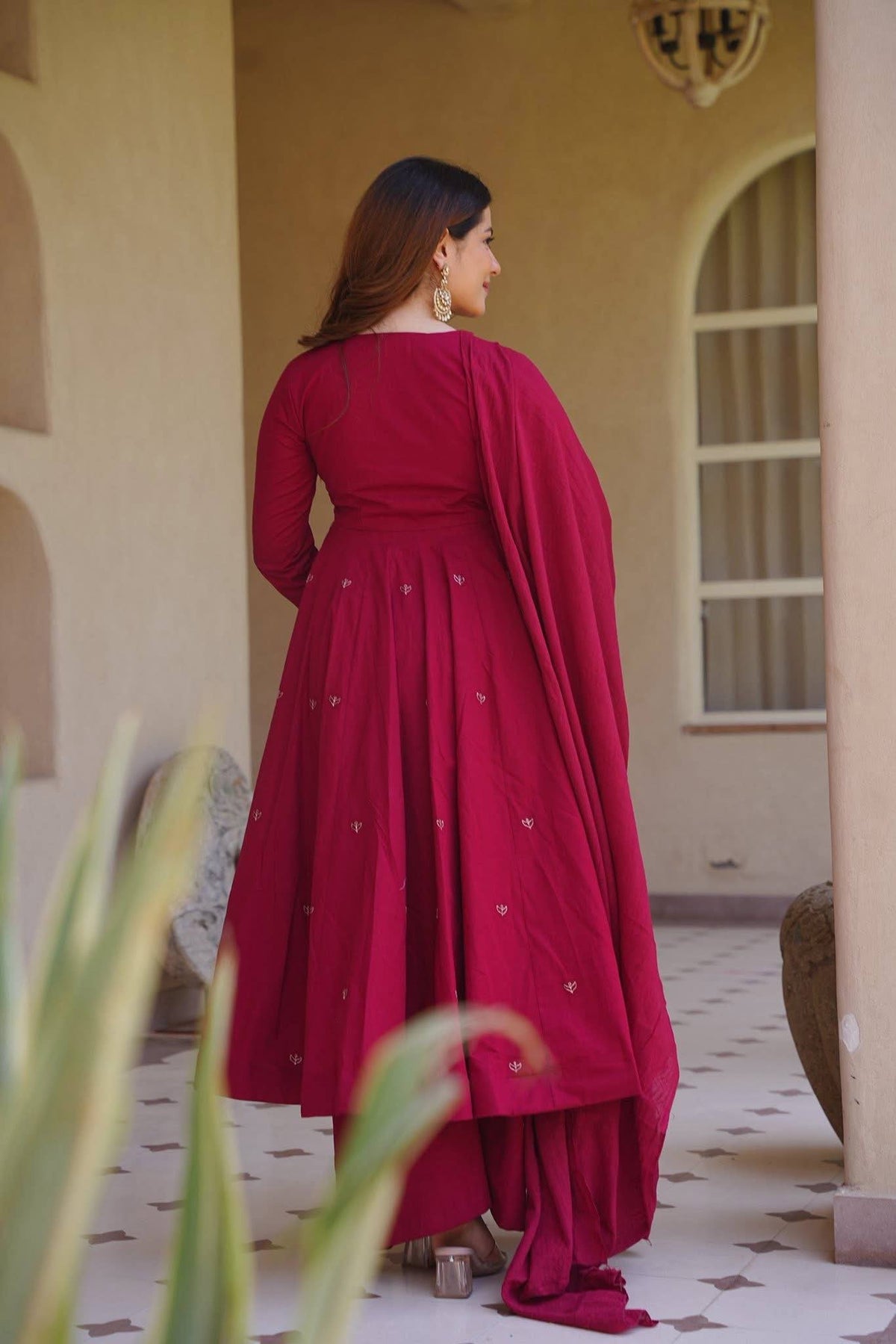 Roman Silk Designer Anarkali Se