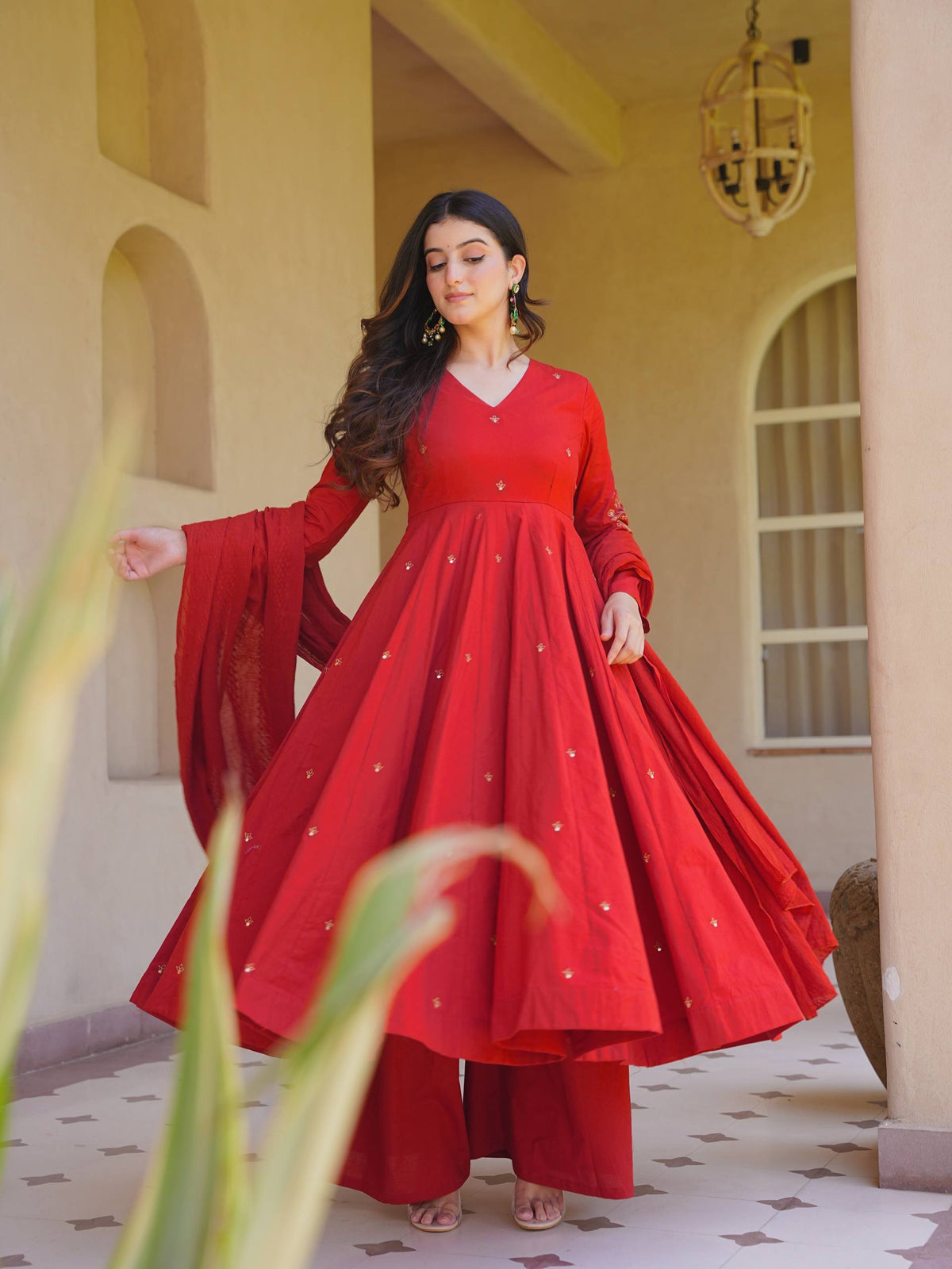 Roman Silk Designer Anarkali Se