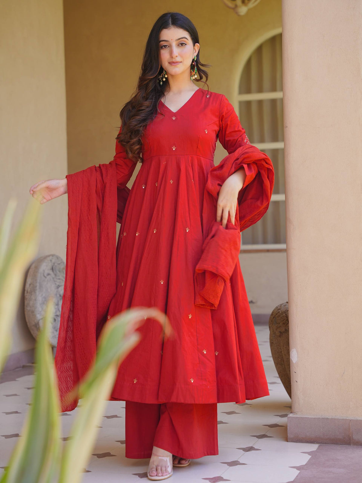 Roman Silk Designer Anarkali Se