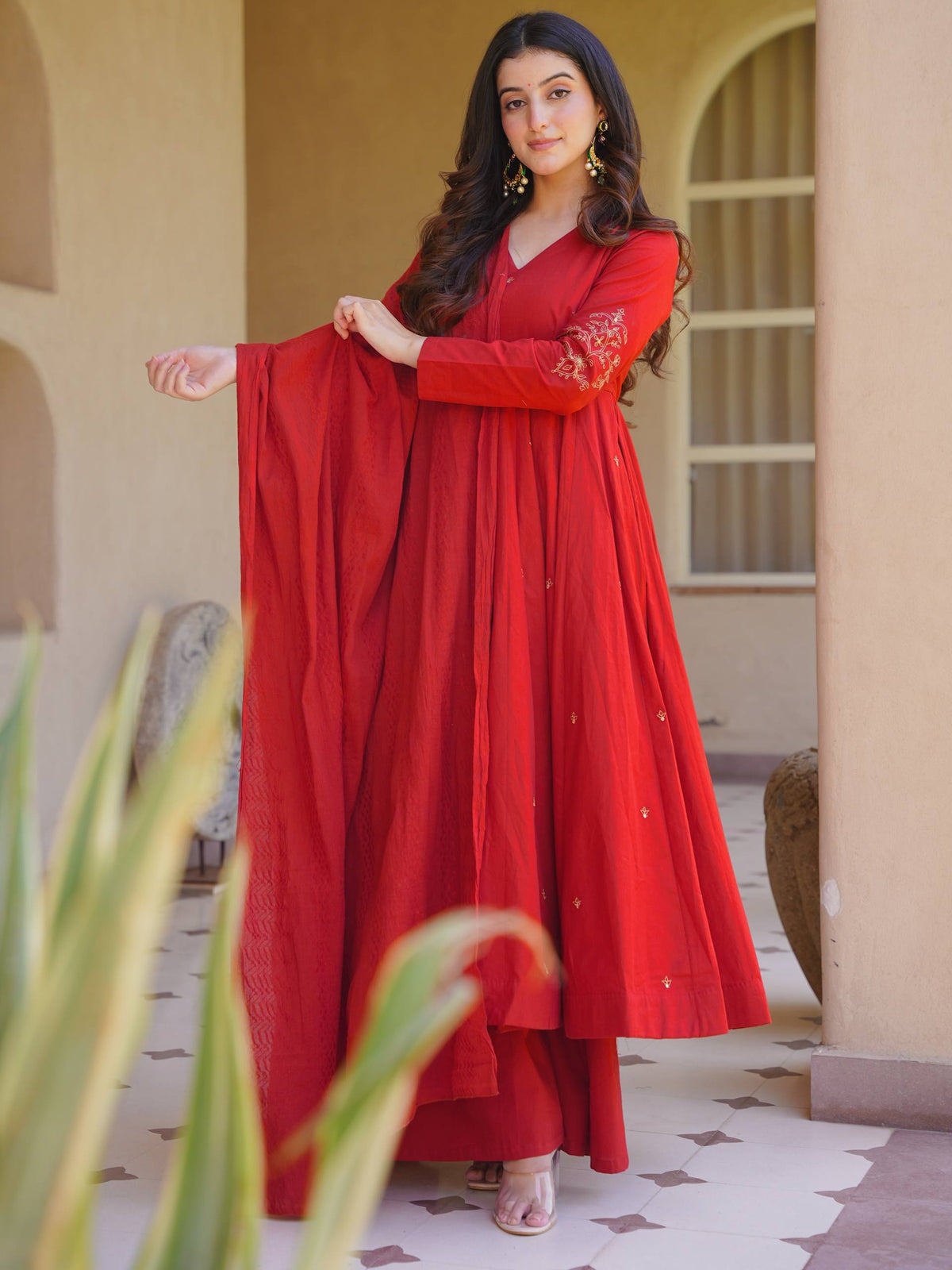 Roman Silk Designer Anarkali Se