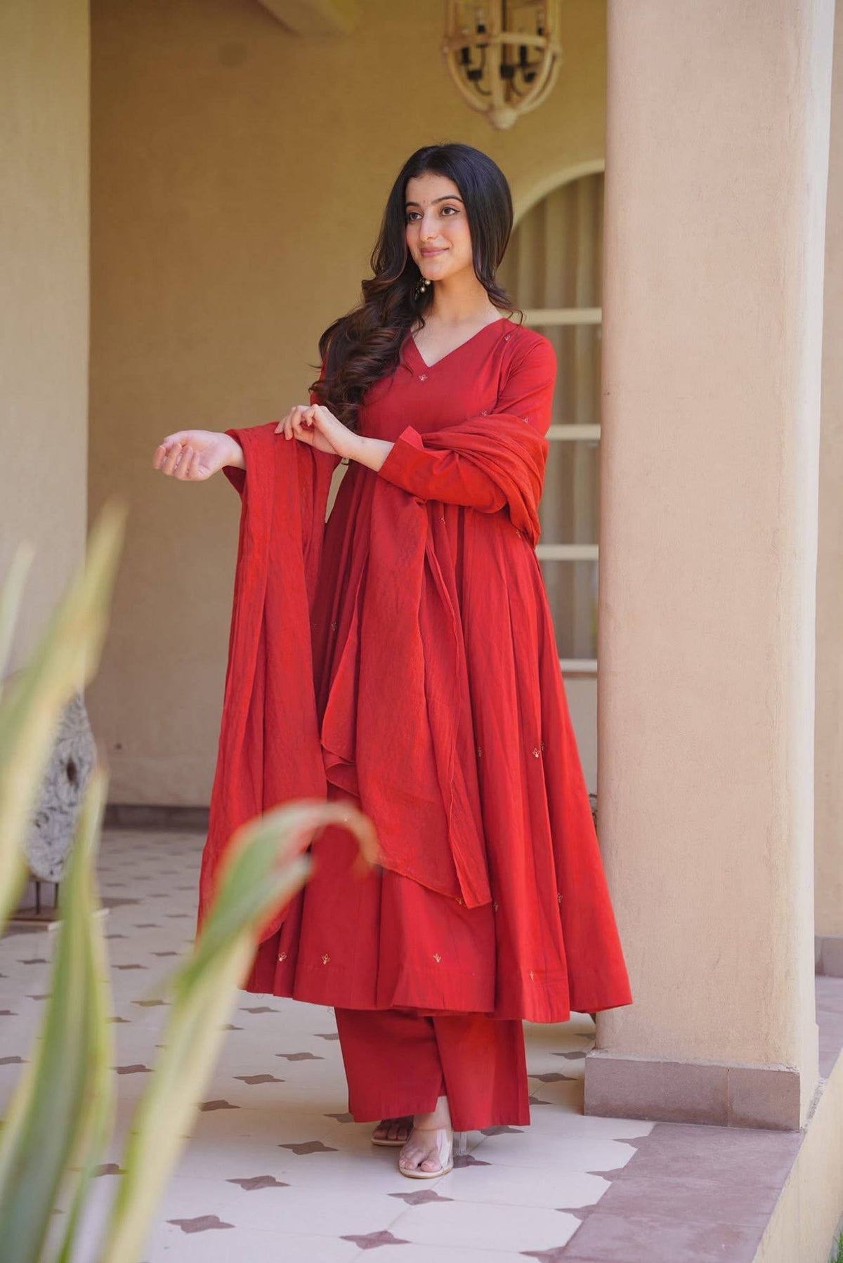 Roman Silk Designer Anarkali Se