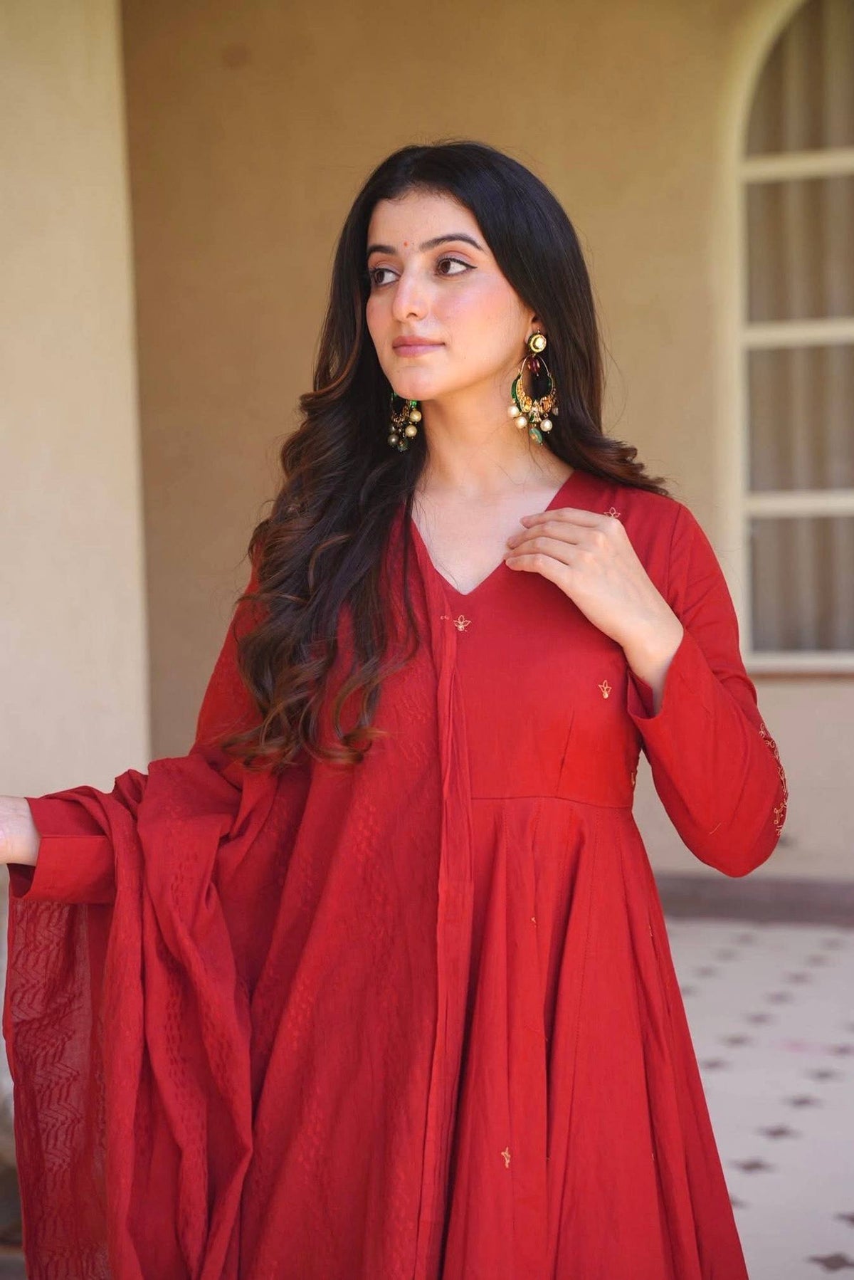 Roman Silk Designer Anarkali Se