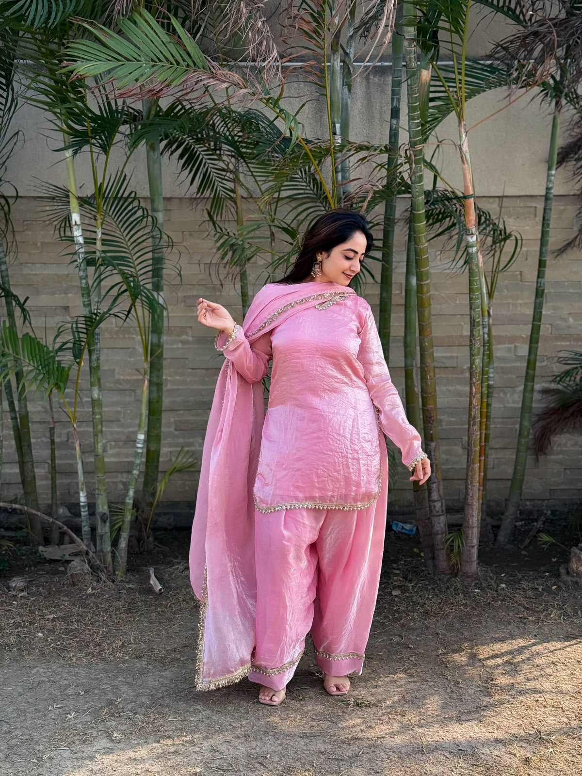 Fendi Satin Farsi Salwar Set