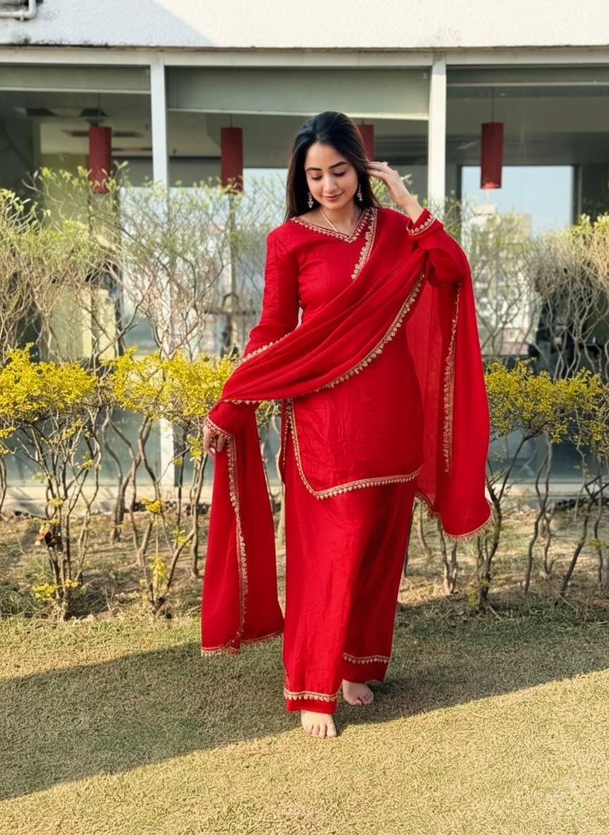 Fendi Satin Farsi Salwar Set
